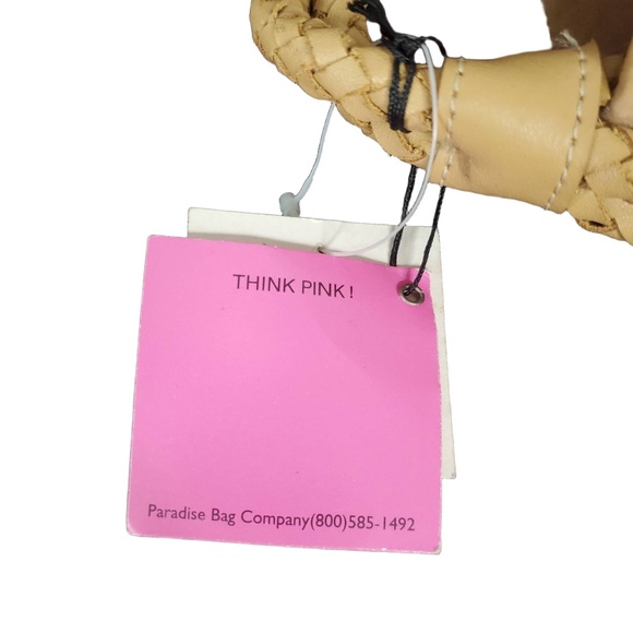 Vintage Donna Dixon Satchel Shoulder Bag Orange Woven Straw‎ Braided Leather - Picture 6 of 10